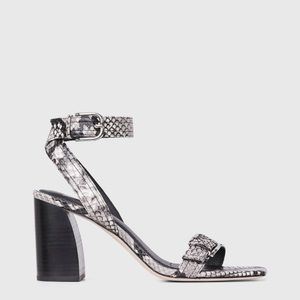 PAIGE Lydia snake sandals heels 9.5 New with box
